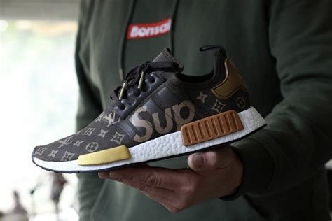 schuhe von lv upreme adidas nmd|Supreme Louis Vuitton adidas NMD Custom .